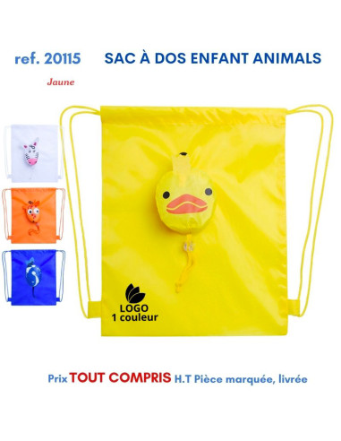 SAC A DOS ENFANT ANIMALS REF 20115 20115 SAC A DOS  2,76 €