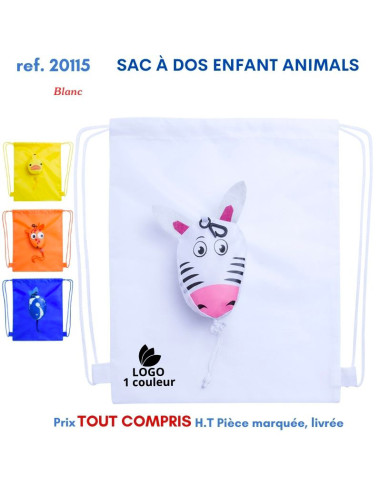 SAC A DOS ENFANT ANIMALS REF 20115 20115 SAC A DOS  2,76 €