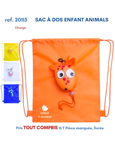 SAC A DOS ENFANT ANIMALS REF 20115 20115 SAC A DOS  2,76 €