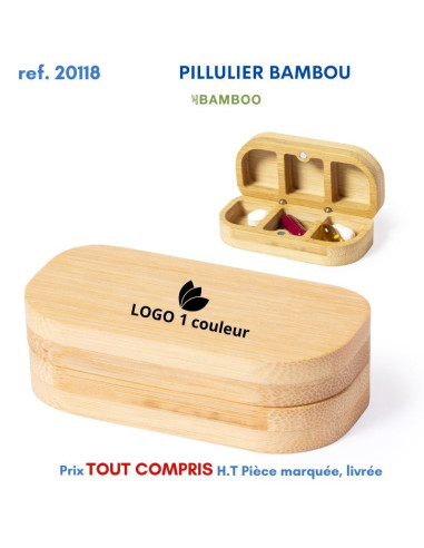 PILULIER BAMBOU REF 20118 20118 DIVERS PRATIQUE OBJETS PUBLICITAIRES  3,01 €