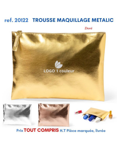 TROUSSE MAQUILLAGE METALIC REF 20122 20122 TROUSSES  2,96 €