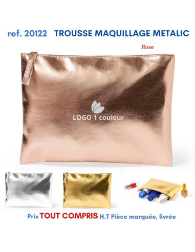 TROUSSE MAQUILLAGE METALIC REF 20122 20122 TROUSSES  2,96 €