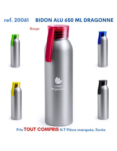 BIDON ALU 650 ML DRAGONNE REF 20061 20061 GOURDES GOBELETS : OBJETS PUBLICITAIRES  6,07 €