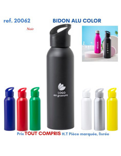 BIDON ALU COLOR REF 20062 20062 GOURDES GOBELETS : OBJETS PUBLICITAIRES  6,52 € 2