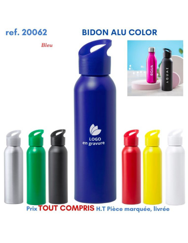 BIDON ALU COLOR REF 20062 20062 GOURDES GOBELETS : OBJETS PUBLICITAIRES  6,52 €