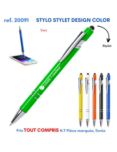 STYLO STYLET DESIGN COLOR REF 20091 20091 Stylos plastiques  1,72 €