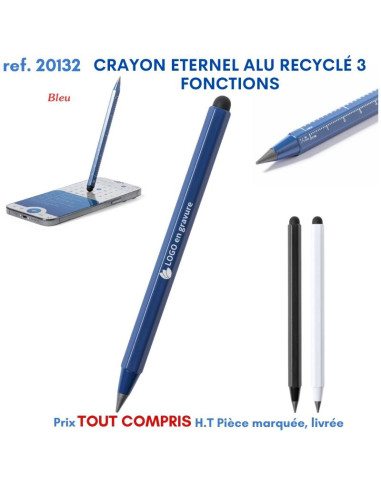 CRAYON ETERNEL ALU RECYCLE 3 FONCTIONS REF 20132 20132 Stylos Bois, carton, recyclé  2,31 €