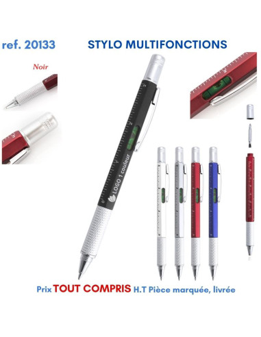 STYLO MULTIFONCTIONS REF 20133 20133 STYLOS PUBLICITAIRES PERSONNALISES  2,35 €