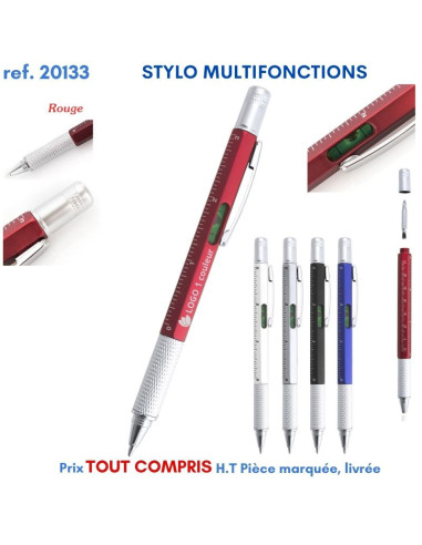 STYLO MULTIFONCTIONS REF 20133 20133 STYLOS PUBLICITAIRES PERSONNALISES  2,35 €