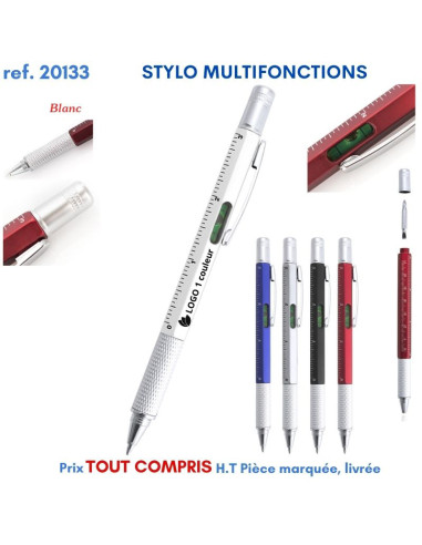 STYLO MULTIFONCTIONS REF 20133 20133 STYLOS PUBLICITAIRES PERSONNALISES  2,35 €