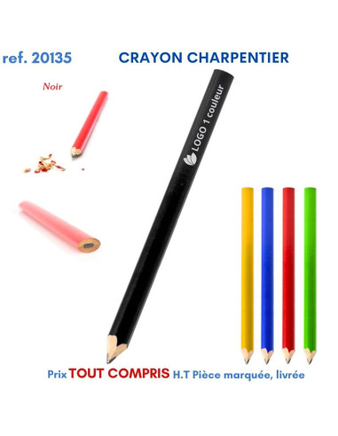 CRAYON CHARPENTIER REF 20135 20135 Stylos Bois, carton, recyclé  1,88 €