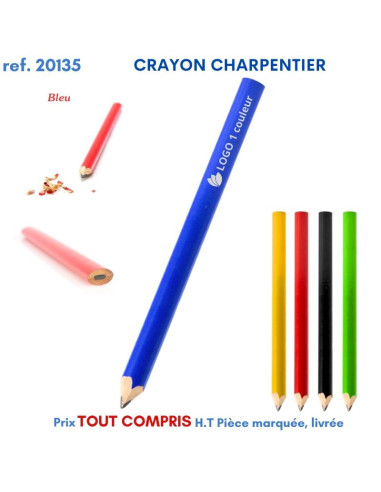 CRAYON CHARPENTIER REF 20135 20135 Stylos Bois, carton, recyclé  1,88 €