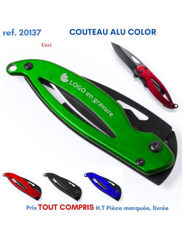 COUTEAU ALU COLOR REF 20137 20137 ARTICLES PUBLICITAIRES DIVERS POUR LA CUISINE  5,18 €