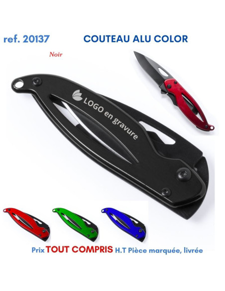 COUTEAU ALU COLOR REF 20137 20137 ARTICLES PUBLICITAIRES DIVERS POUR LA CUISINE  5,18 €