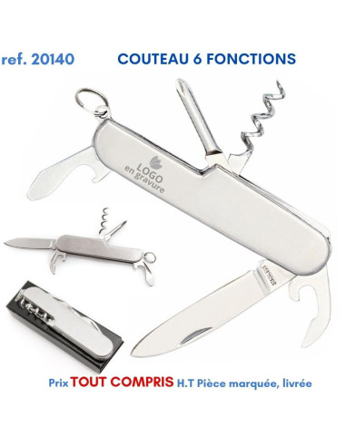 COUTEAU ALU 6 FONCTIONS REF 20140 20140 OUTILS PUBLICITAIRES  3,09 €