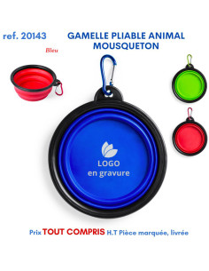 GAMELLE PLIABLE ANIMAL MOUSQUETON REF 20143 20143 OUTILS PUBLICITAIRES  4,18 €