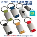 PORTE CLES METAL "AVENUE" REF 3712 3712 PORTE CLES EN METAL  2,56 €