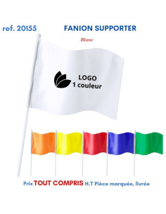 DRAPEAU SUPPORTER AVEC MAT REF 20155 20155 SUPPORTERS : OBJETS PUBLICITAIRES  1,77 € 2