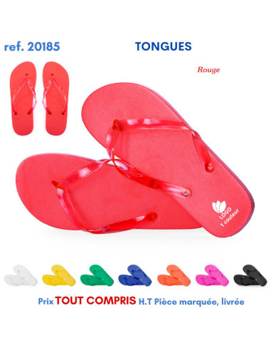 TONGUES POUR LA PLAGEREF 20185 20185 LOISIRS - PLAGE : OBJET PUBLICITAIRE  4,92 €