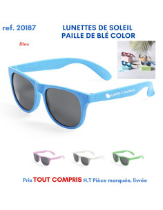 LUNETTES DE SOLEIL PAILLE DE BLE COLOR REF 20187 20187 LOISIRS - PLAGE : OBJET PUBLICITAIRE  4,01 € 2