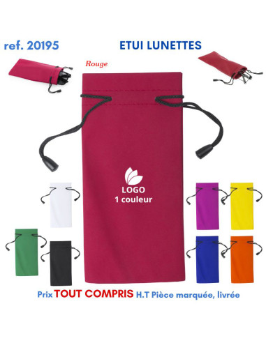 ETUI LUNETTES REF 20195 20195 POCHETTE - PORTE ETIQUETTE BAGAGE  1,34 €