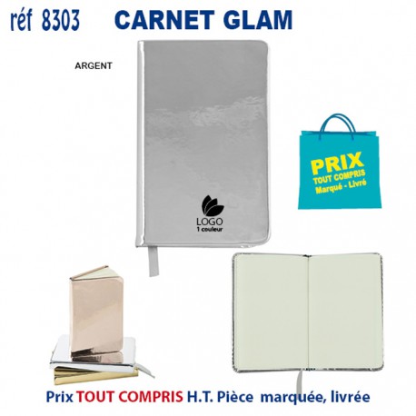 CARNET GLAM 9 x 14 cm REF 8303 8303 Carnet personnalisé  2,61 €