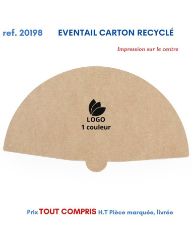 EVENTAIL CARTON RECYCLE REF 20198 20198 Sélection été  1,04 €