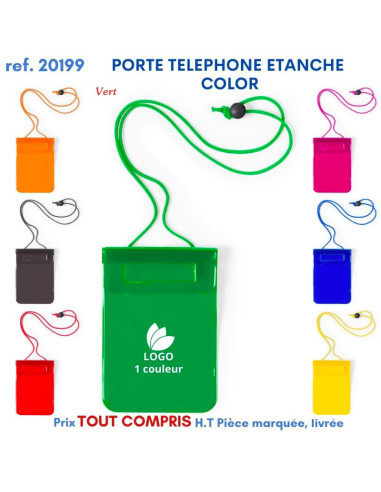 LACET PORTE TELEPHONE ETANCHE COLOR REF 20199 20199 POCHETTE - PORTE ETIQUETTE BAGAGE  2,26 €