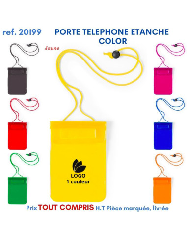 LACET PORTE TELEPHONE ETANCHE COLOR REF 20199 20199 POCHETTE - PORTE ETIQUETTE BAGAGE  2,26 €