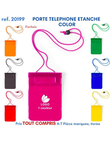 LACET PORTE TELEPHONE ETANCHE COLOR REF 20199 20199 POCHETTE - PORTE ETIQUETTE BAGAGE  2,26 €