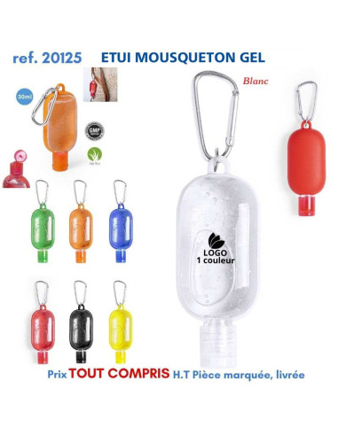 ETUI MOUSQUETON RECHARGEABLE GEL REF 20125 20125 PROTECTION PREVENTION  1,32 €