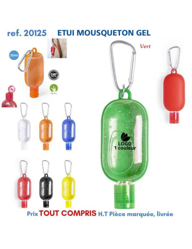 ETUI MOUSQUETON RECHARGEABLE GEL REF 20125 20125 PROTECTION PREVENTION  1,32 €