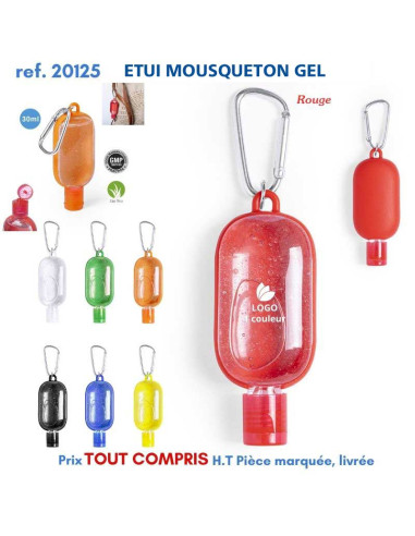 ETUI MOUSQUETON RECHARGEABLE GEL REF 20125 20125 PROTECTION PREVENTION  1,32 €