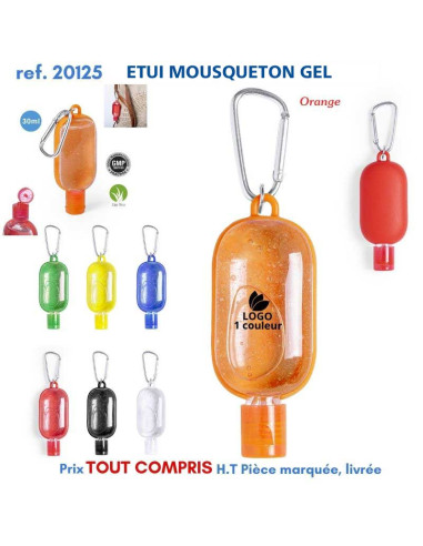 ETUI MOUSQUETON RECHARGEABLE GEL REF 20125 20125 PROTECTION PREVENTION  1,32 €