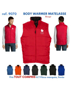 BODY-WARMER MATELASSE REF 9070 9070 BODY-WARMER PERSONNALISE  16,98 € 2
