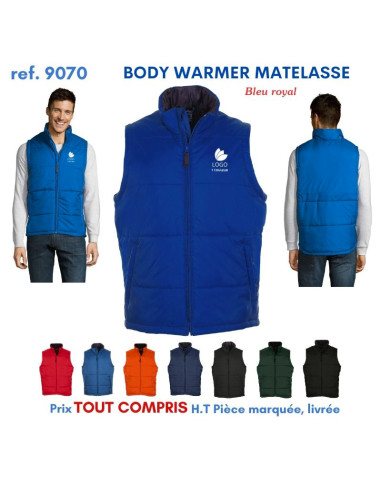 BODY-WARMER MATELASSE REF 9070 9070 BODY-WARMER PERSONNALISE  16,98 €