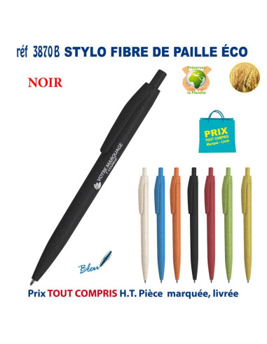 STYLO FIBRES DE PAILLE ECO REF 3870 B 3870 B Stylos plastiques  0,78 €