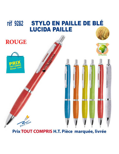 STYLO LUCIDA PAILLE REF 9282 9282 Stylos Bois, carton, recyclé  1,72 €