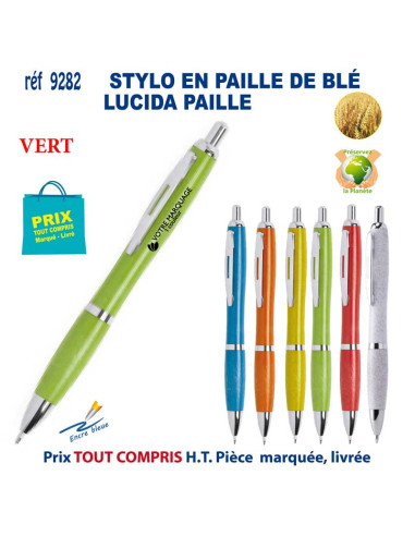 STYLO LUCIDA PAILLE REF 9282 9282 Stylos Bois, carton, recyclé  1,72 €