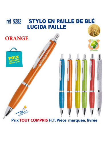 STYLO LUCIDA PAILLE REF 9282 9282 Stylos Bois, carton, recyclé  1,72 €