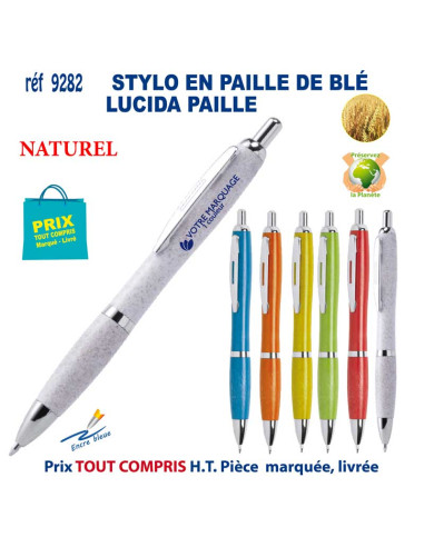 STYLO LUCIDA PAILLE REF 9282 9282 Stylos Bois, carton, recyclé  1,72 €