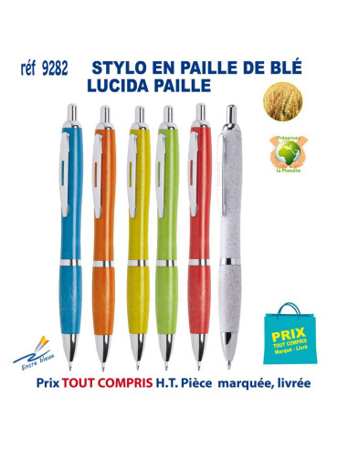 STYLO LUCIDA PAILLE REF 9282 9282 Stylos Bois, carton, recyclé  1,72 €