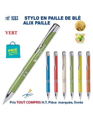 STYLO BILLE ALIX BLE REF 9283 9283 Stylos Bois, carton, recyclé  1,78 €