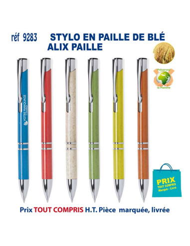 STYLO BILLE ALIX BLE REF 9283 9283 Stylos Bois, carton, recyclé  1,78 €