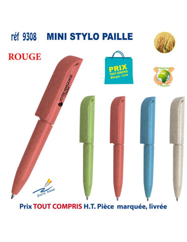 MINI STYLO PAILLE REF 9308 9308 Stylos plastiques  0,81 €