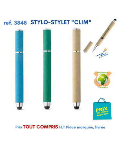 STYLO STYLET CLIM REF 3848 3848 Stylos Bois, carton, recyclé  0,99 €