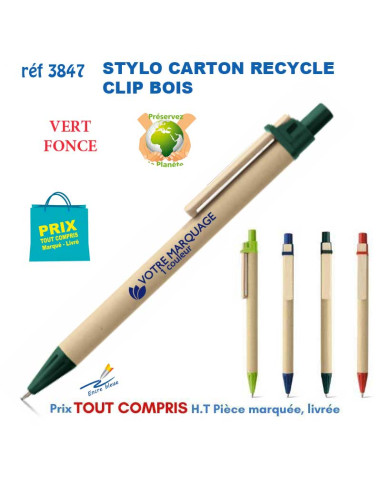 STYLO KRAFT REF 3847 3847 Stylos Bois, carton, recyclé  0,86 €