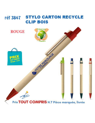 STYLO KRAFT REF 3847 3847 Stylos Bois, carton, recyclé  0,86 €