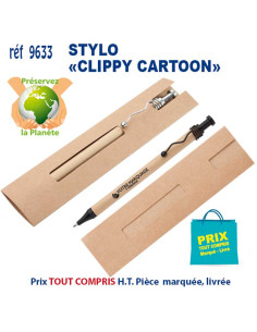 STYLO CLIPPY CARTOON REF 9633 9633 Stylos Bois, carton, recyclé  1,07 €