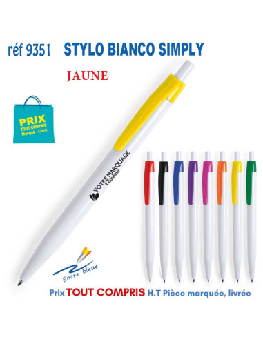 STYLO BIANCO SIMPLY REF 9351 9351 Stylos plastiques  0,72 €
